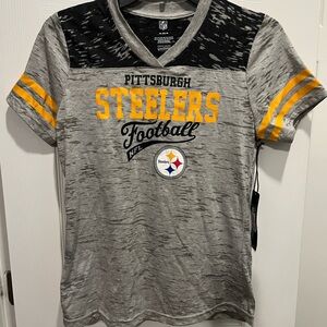 NFL Pittsburgh Steelers Kids Gray and Yellow Tee